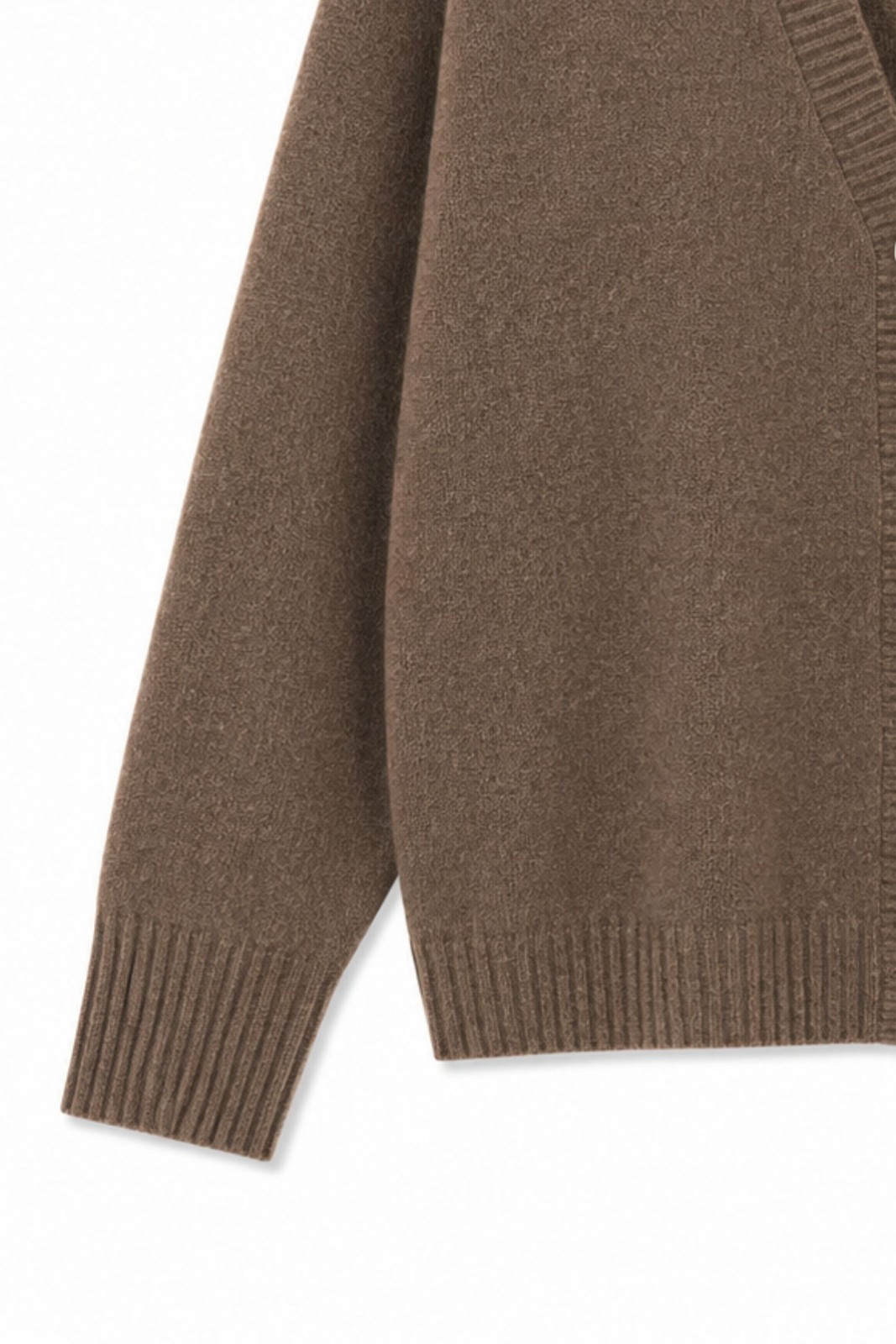 MD05163-06_MORO CARDIGAN CON SCOLLO A V E BOTTONI - Moro, TU