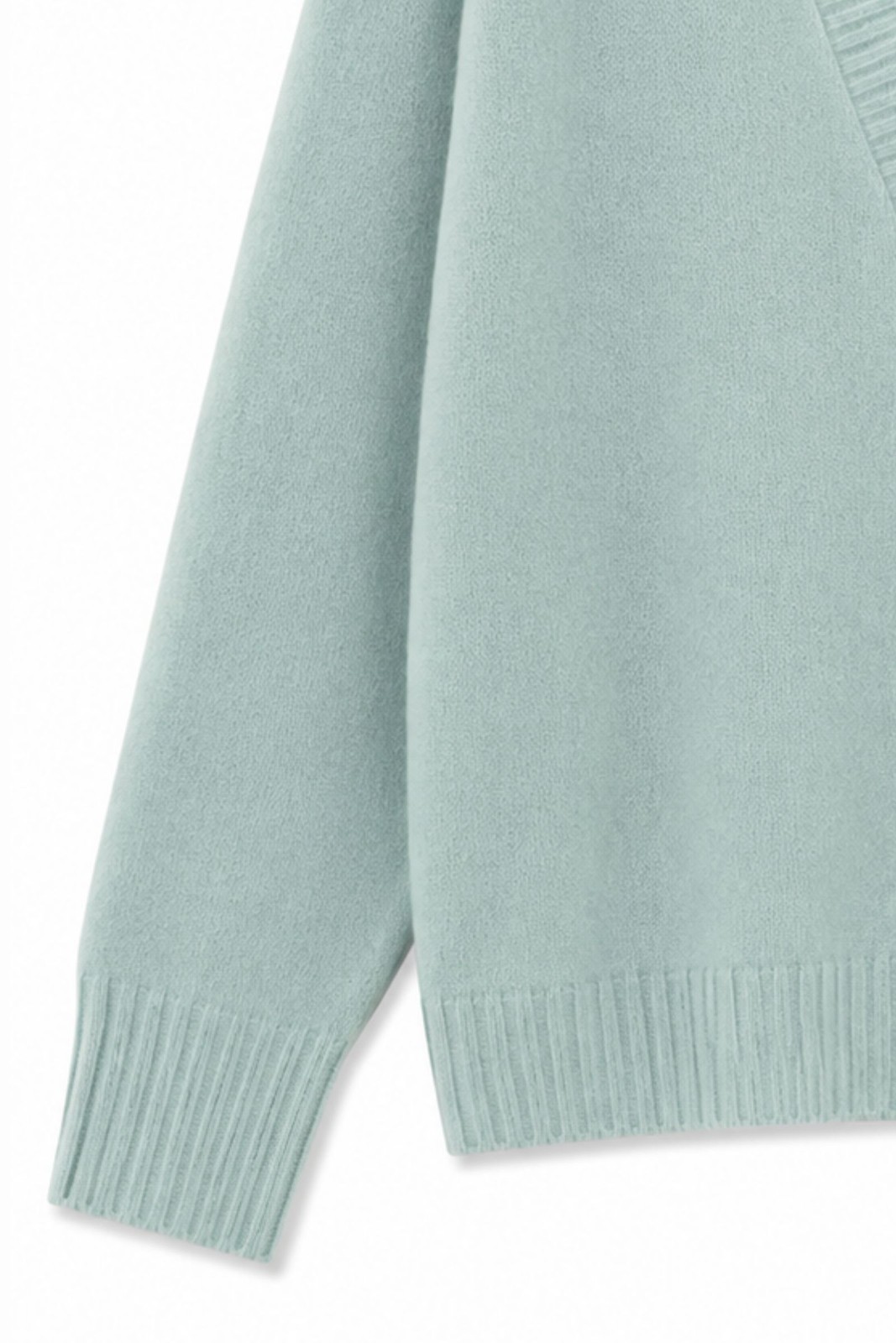 MD05163-06_VERDE CARDIGAN CON SCOLLO A V E BOTTONI - Verde, TU