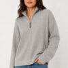 CARDIGAN CON ZIP E COLLO ALTO