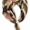 FOULARD FANTASIA FIORI CON DETTAGLIO PERLA