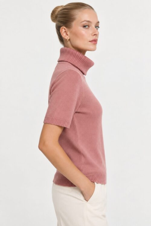 Alternative view of MAGLIA DOLCEVITA A MANICHE CORTE