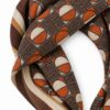 FOULARD FANTASIA GRECA CON DETTAGLIO PERLA - immagine 2
