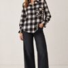 CAMICIA A QUADRI CON ROUCHES E TASCHINO - immagine 2