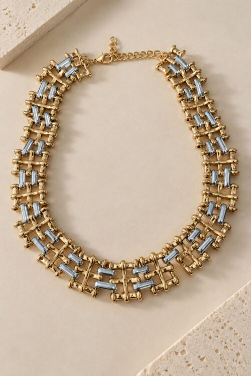COLLANA STATEMENT A MAGLIE INTRECCIATE