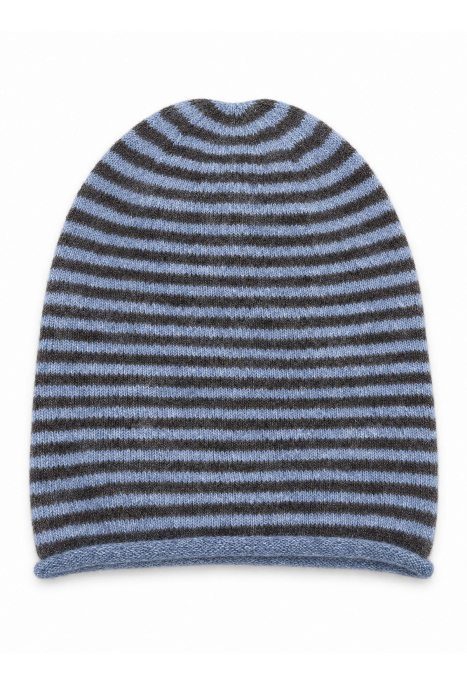 6 BERRETTO IN MAGLIA A RIGHE - Denim, TU