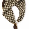 FOULARD FANTASIA POIS CON DETTAGLIO PERLA - immagine 2