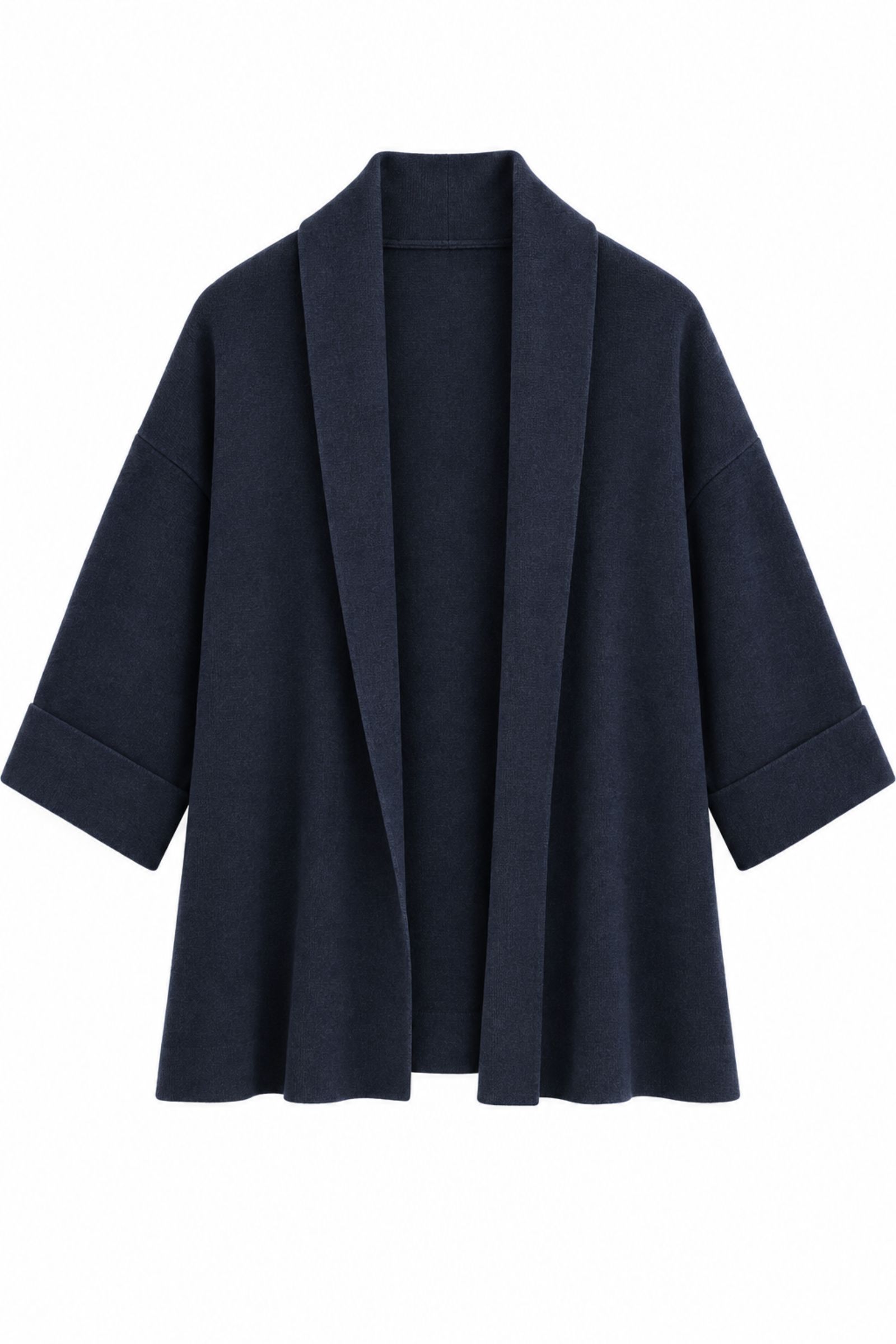 AL26023-06_ (2) CARDIGAN APERTO OVERSIZE MANICHE AMPIE - Blu, TU