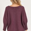MAGLIA OVERSIZE SCOLLO AMPIO IN MISTO VISCOSA - immagine 2