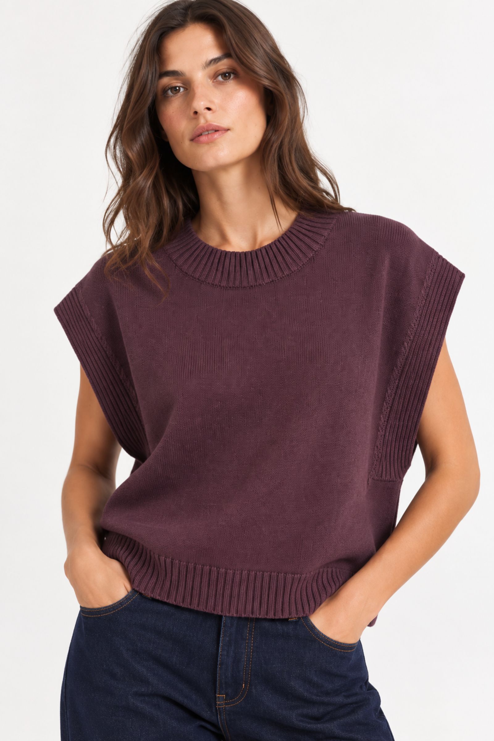 GILET OVERSIZE CORTO