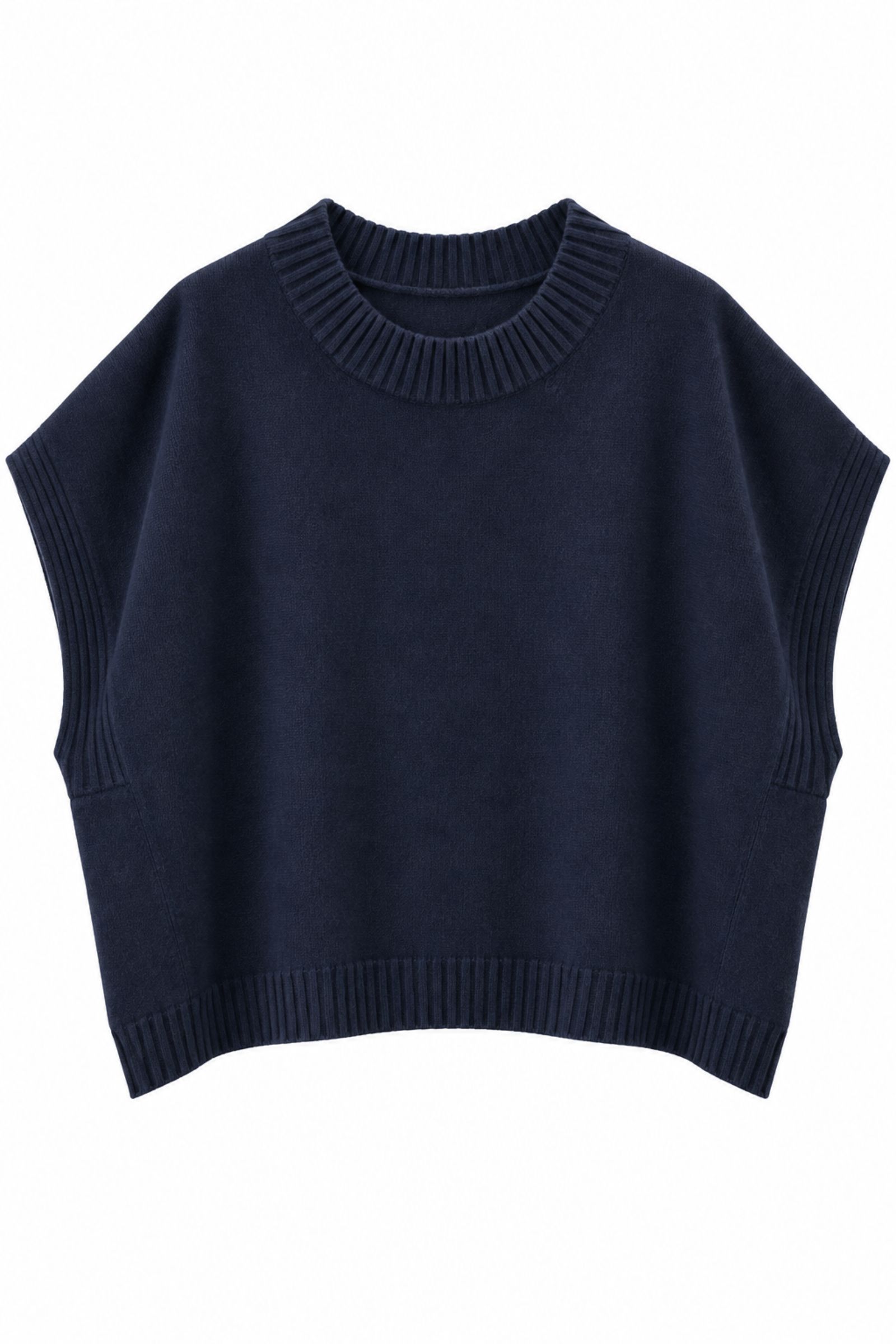AL626035-06_BLU GILET OVERSIZE CORTO - Blu, TU