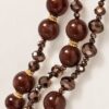 COLLANA LUNGA MULTIFILO CON SFERE E CRISTALLI - immagine 2