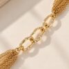 COLLANA LUNGA MULTIFILO CON CATENE E MAXI MAGLIE - immagine 2