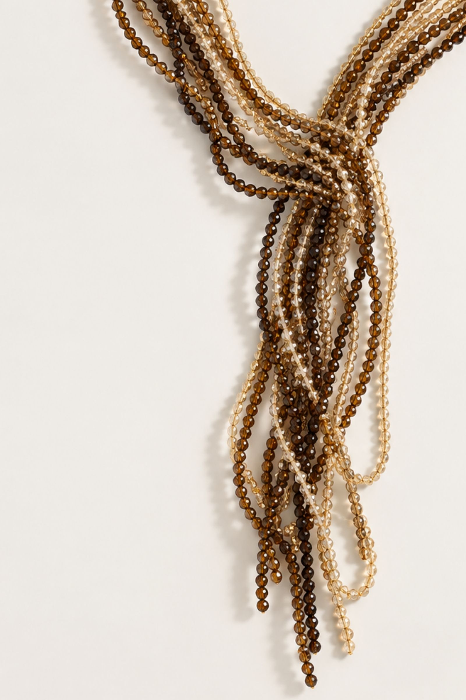 COLLANA MULTIFILO CON PERLINE SFACCETTATE - immagine 2