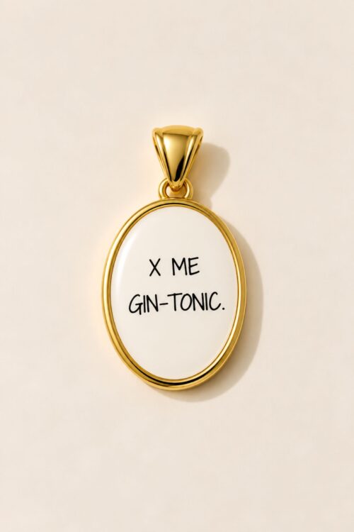 PENDENTE OVALE X ME GIN-TONIC