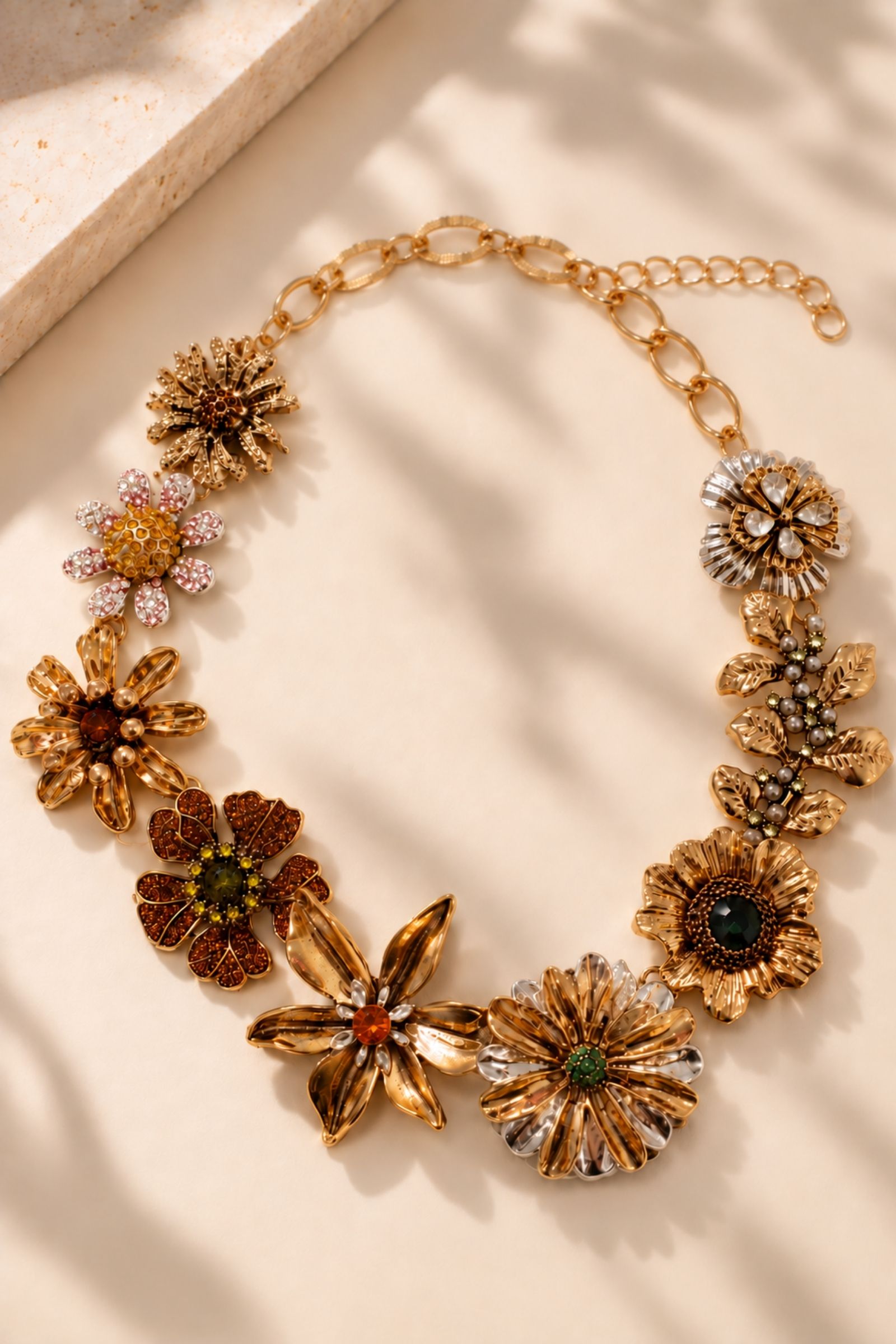 COLLANA CON FIORI GIOIELLO
