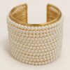 BRACCIALE RIGIDO CON PERLE