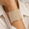 BRACCIALE RIGIDO CON PERLE - Image 2