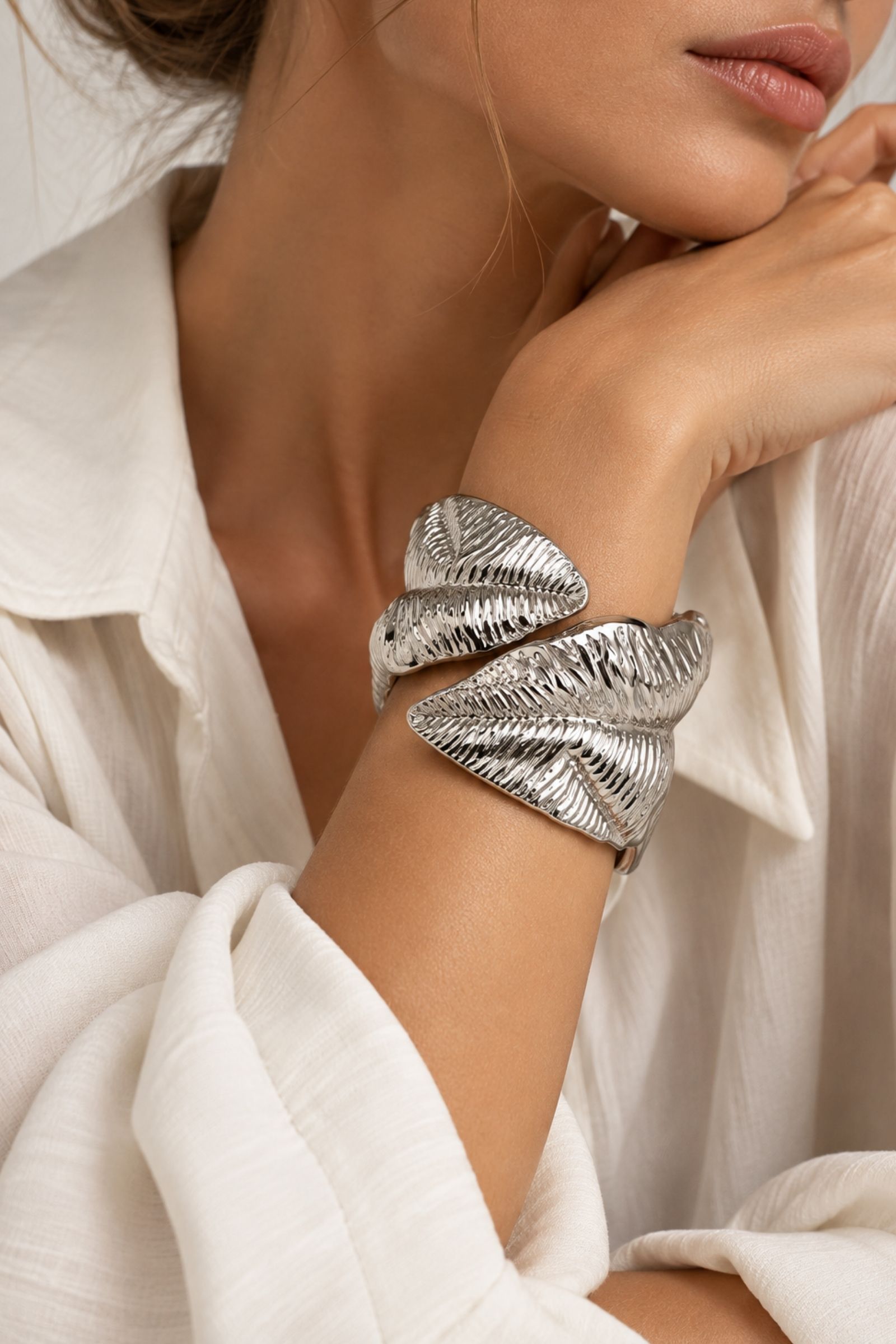 BRACCIALE RIGIDO FOGLIE - Image 2