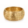 BRACCIALE RIGIDO DORATO EFFETTO MARTELLATO - immagine 2