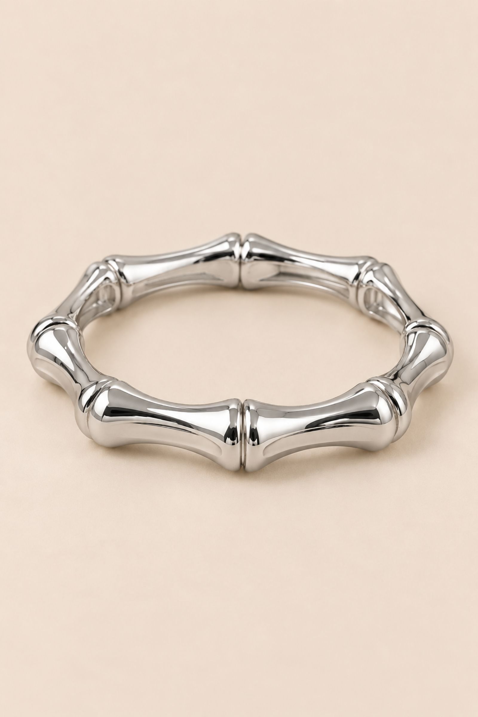 BI290-06_ARGENTO BRACCIALE RIGIDO GEOMETRICO - Argento, TU