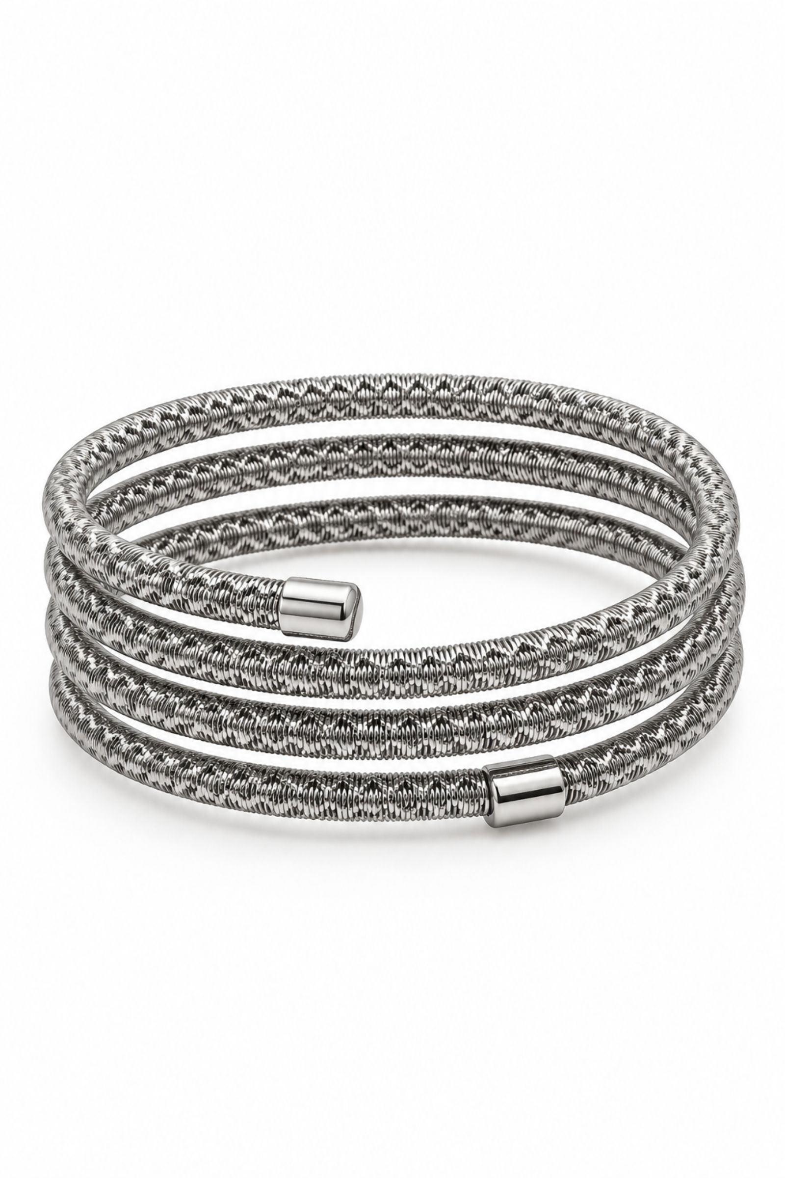 BI291-06_ARGENTO BRACCIALE A SPIRALE - Argento, TU