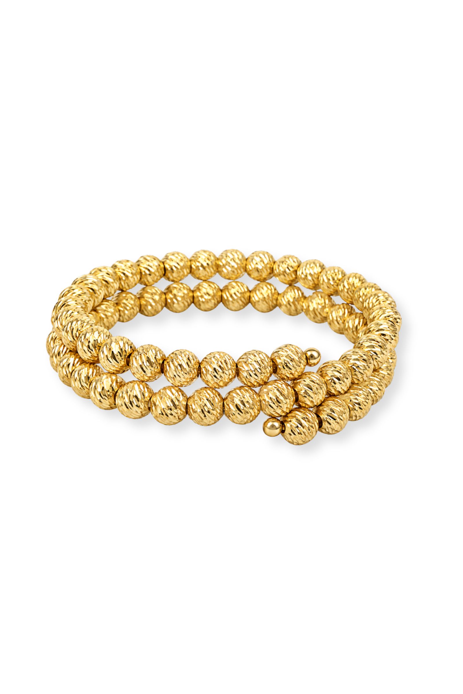 BRACCIALE MULTIFILO CON SFERE LAVORATE - immagine 2