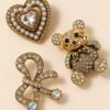 SPILLE GIOIELLO CON STRASS - immagine 2