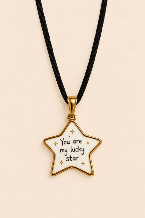 CHARM A STELLA CON SCRITTA