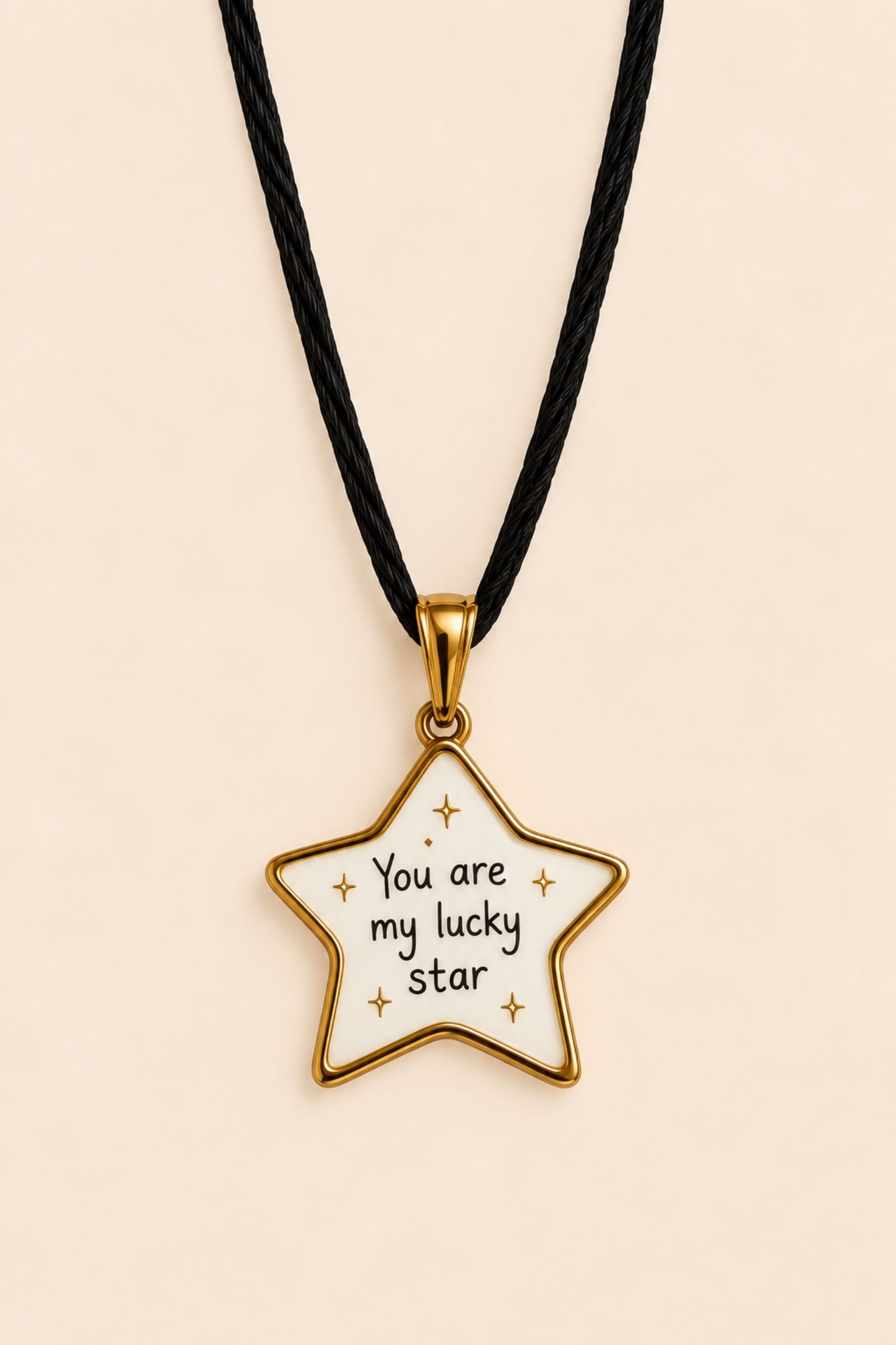 CHARM A STELLA CON SCRITTA