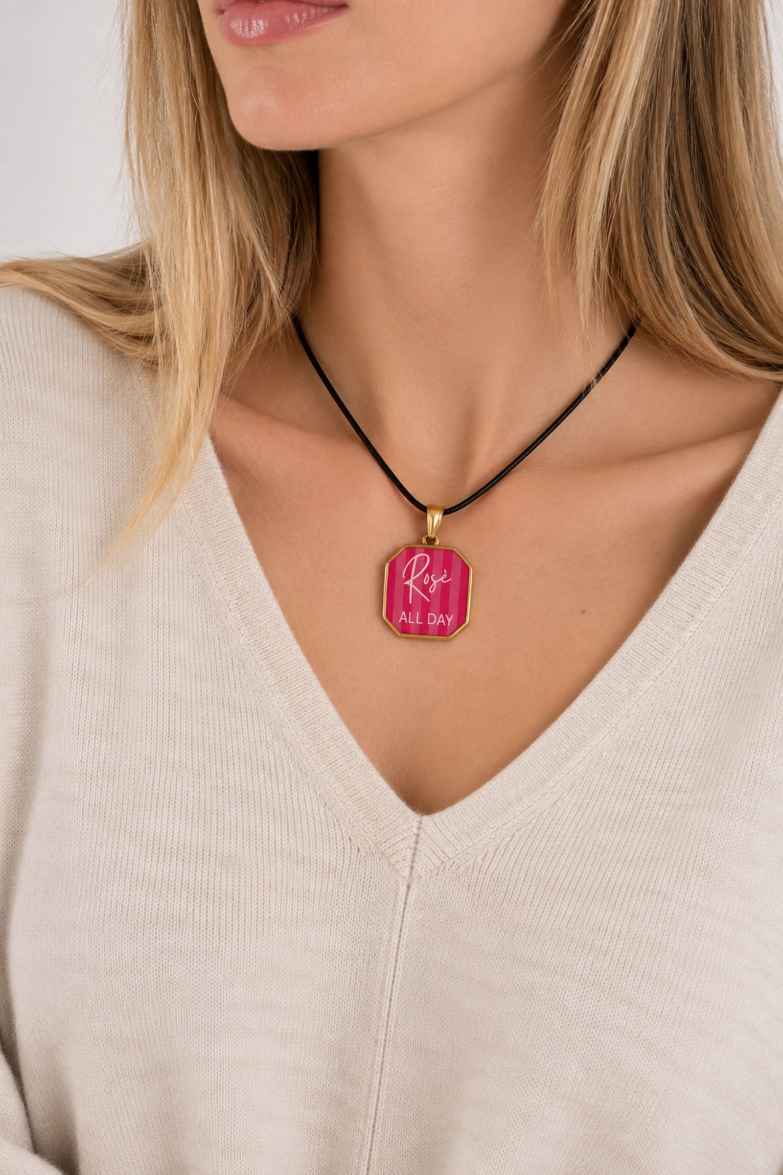CHARM CON SCRITTA ROSÉ ALL DAY