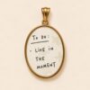 CHARM OVALE CON SCRITTA