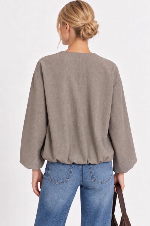 Alternative view of GIACCA BOMBER CON ZIP
