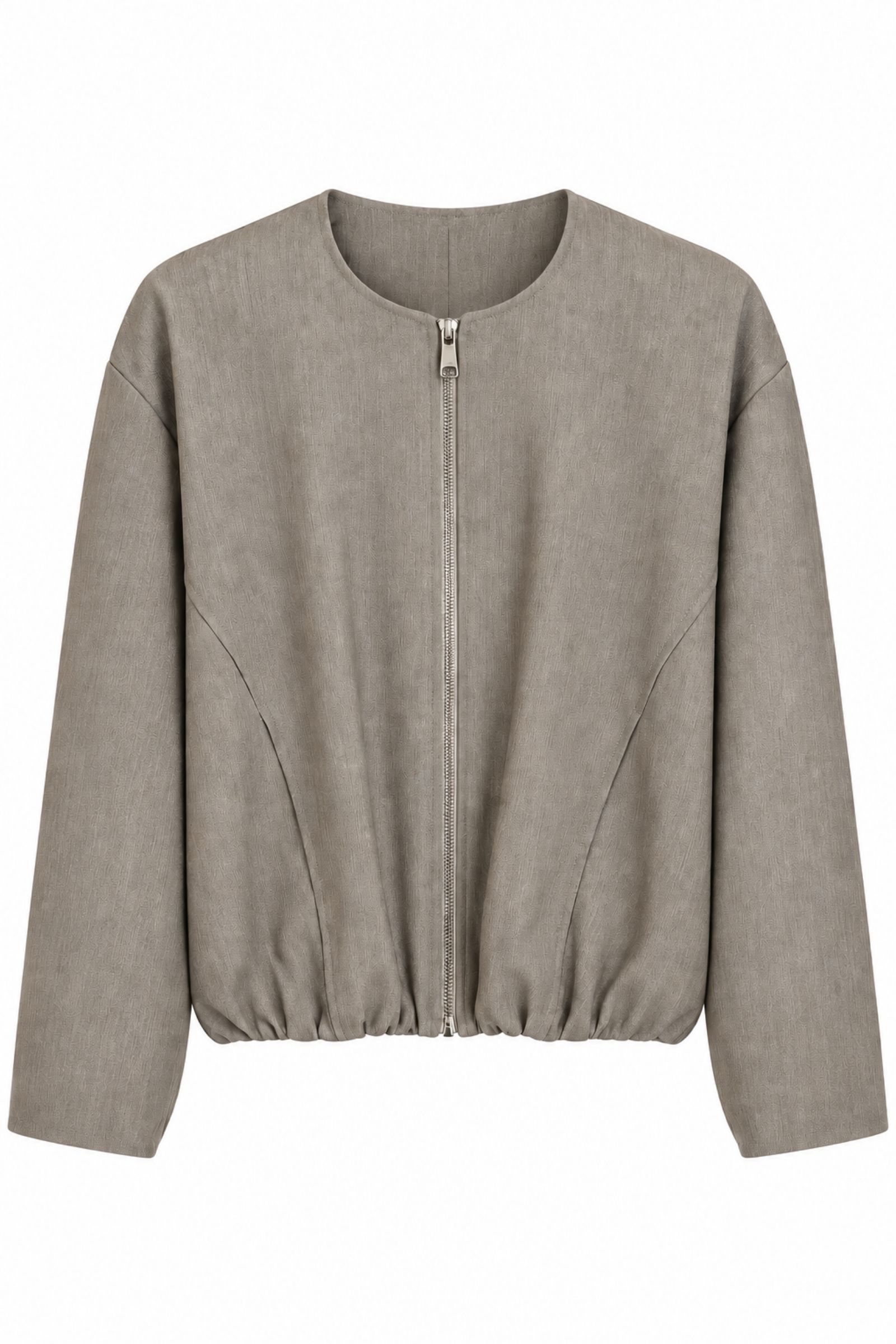 ESGC240-06_beige GIACCA BOMBER CON ZIP - Beige, S