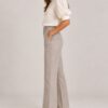PANTALONE FLARE CON PIEGA CENTRALE - immagine 3