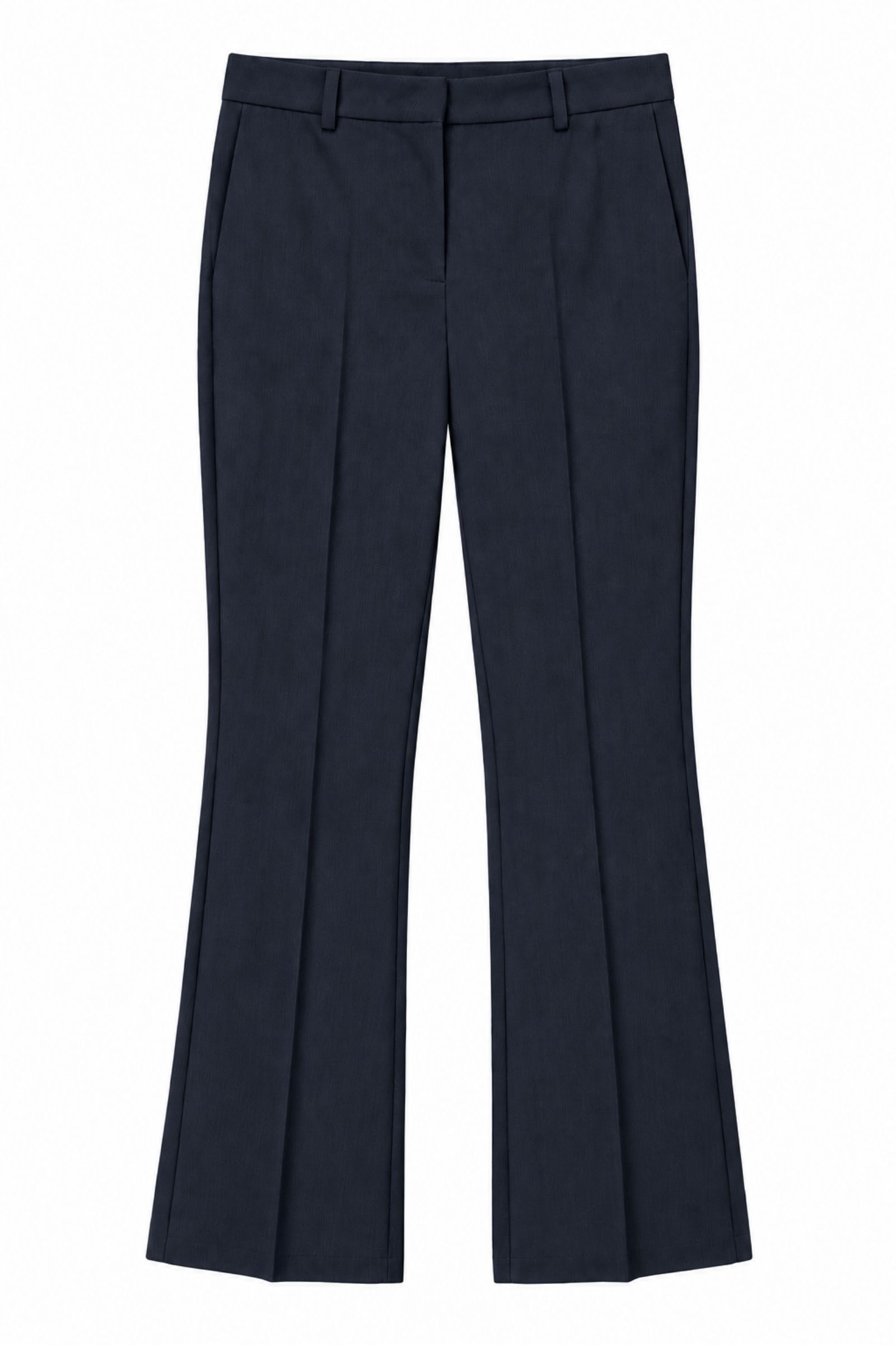 ESP0412-06_BLU PANTALONE FLARE CON PIEGA CENTRALE - Blu, XL