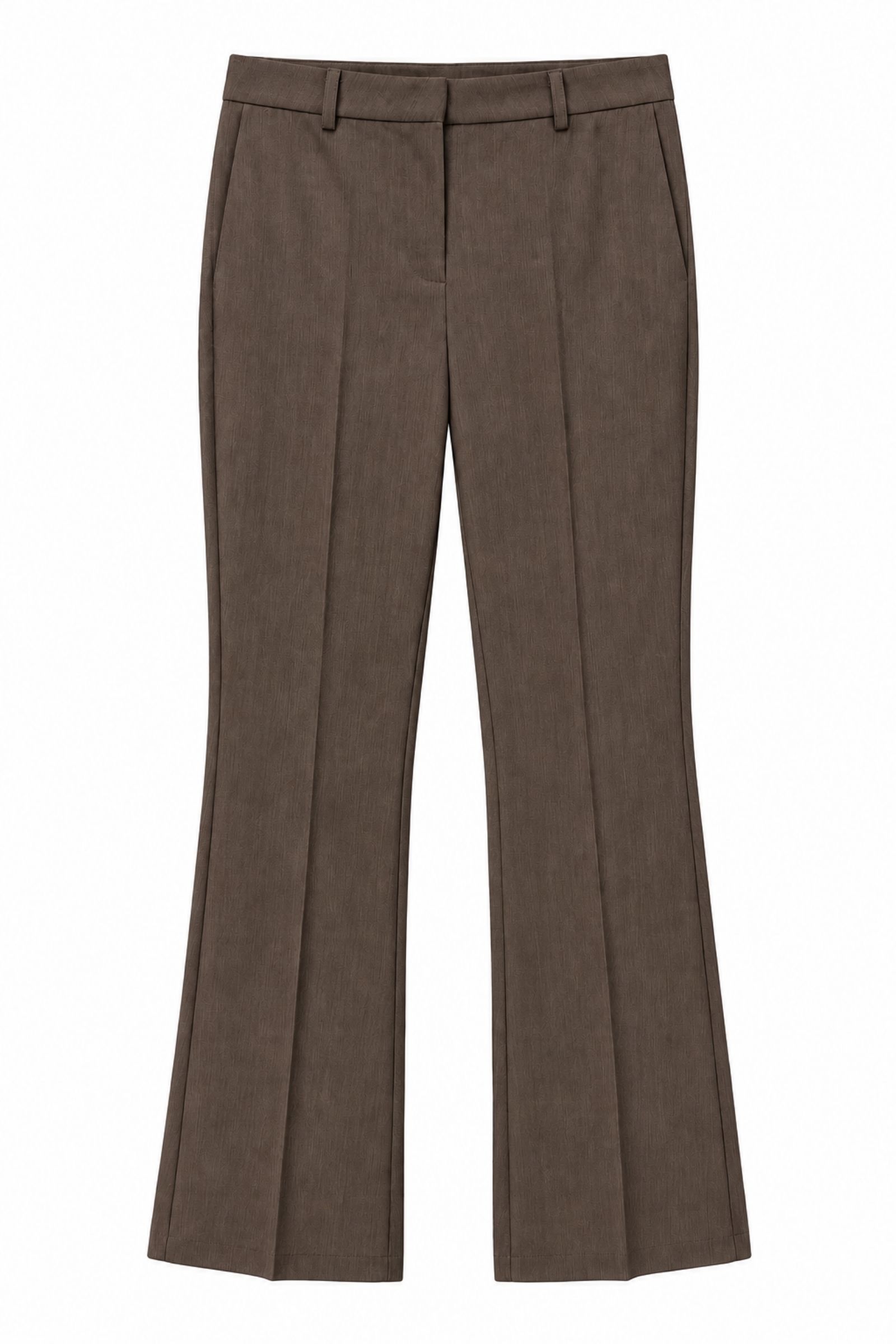 ESP0412-06_MORO PANTALONE FLARE CON PIEGA CENTRALE - Moro, XL