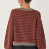 MAGLIA GIROCOLLO A RIGHE CON MANICHE AMPIE - immagine 2