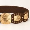 CINTURA ELASTICA CON PLACCHE MARTELLATE - immagine 2