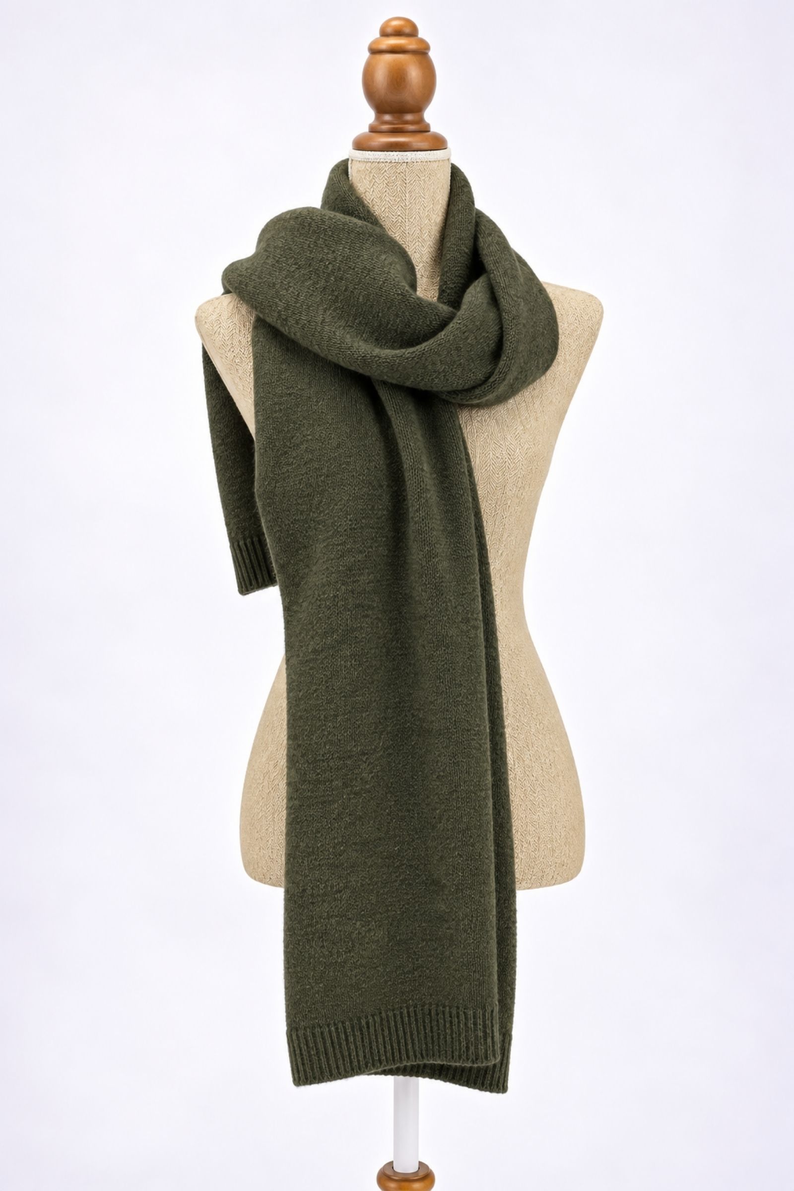 KYF6464-06_MILITARE SCIARPA IN MAGLIA MORBIDA - Militare, TU