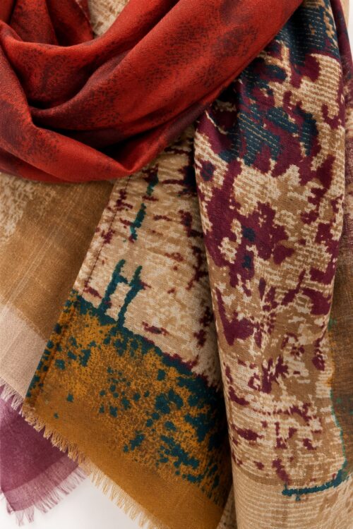 Alternative view of FOULARD STAMPA ASTRATTA