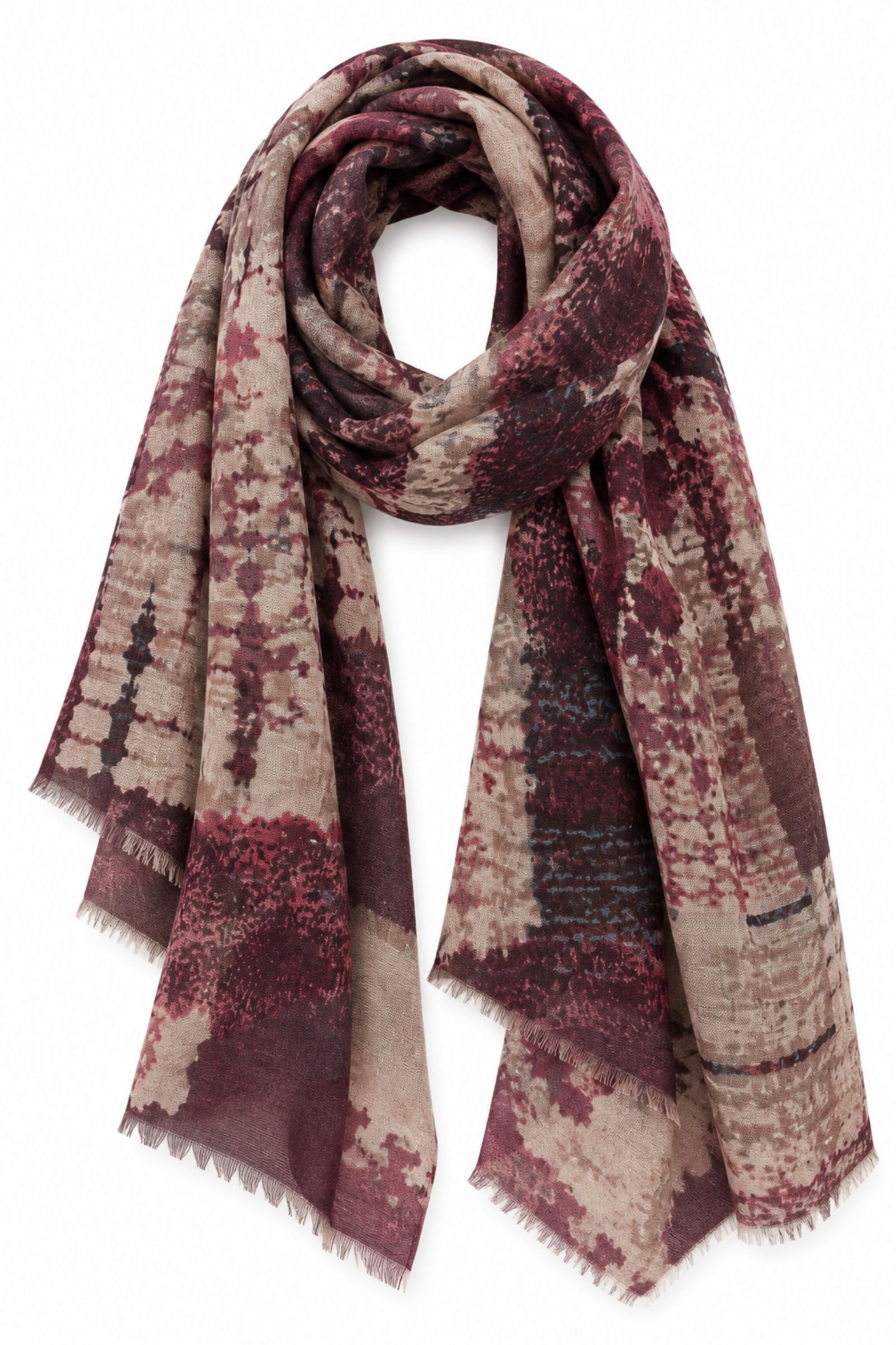 KYF6803-06_ROSA FOULARD STAMPA ASTRATTA - Rosa, TU