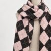 SCIARPA IN MAGLIA A ROMBI - immagine 2
