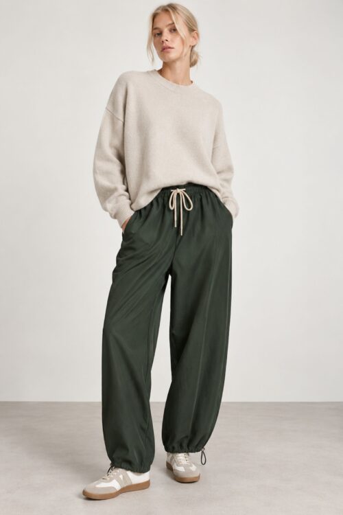 PANTALONI JOGGER CON COULISSE REGOLABILE