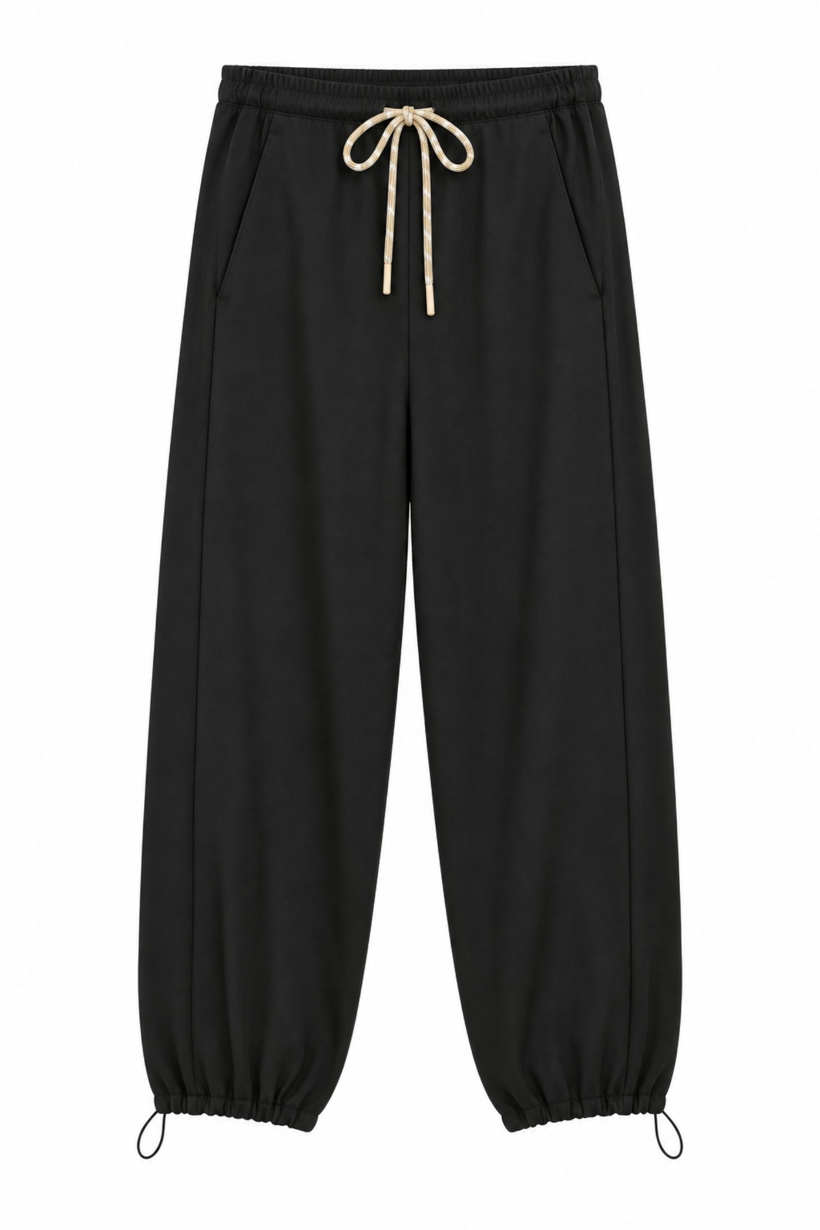 LM81828-06_NERO PANTALONI JOGGER CON COULISSE REGOLABILE - Nero, M