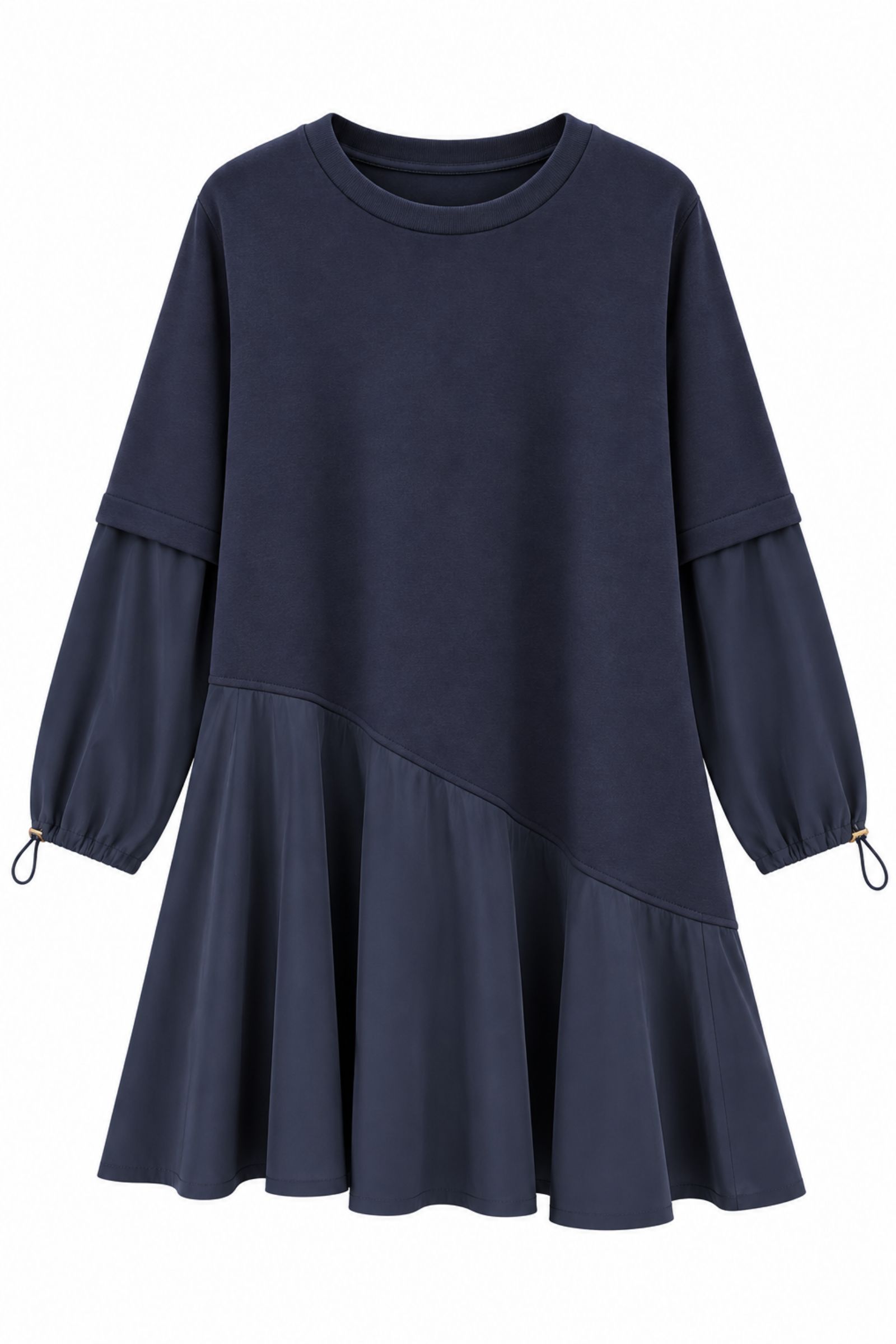 LM96314-06_BLU ABITO MULTI-TEXTURE - Blu, S