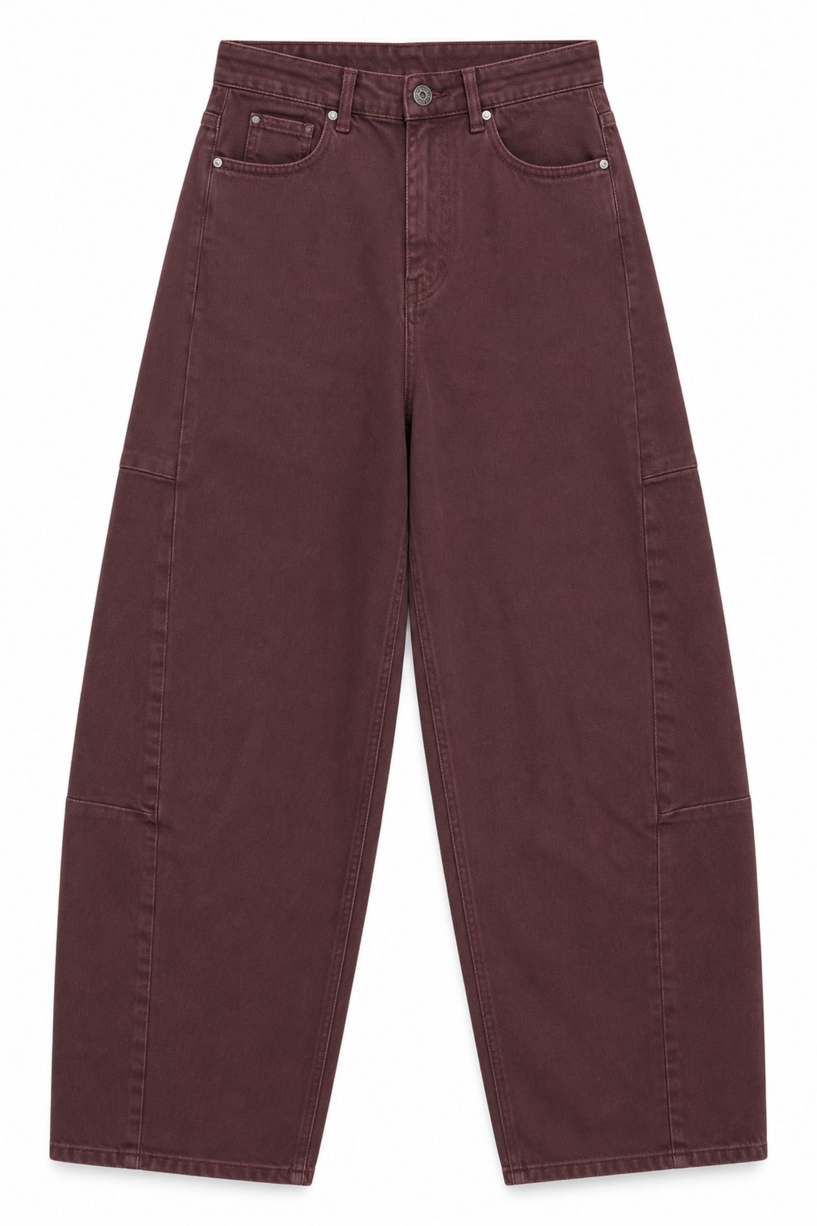 O172216-06_PRUGNA JEANS BALLOON CON CUCITURE - Prugna, M