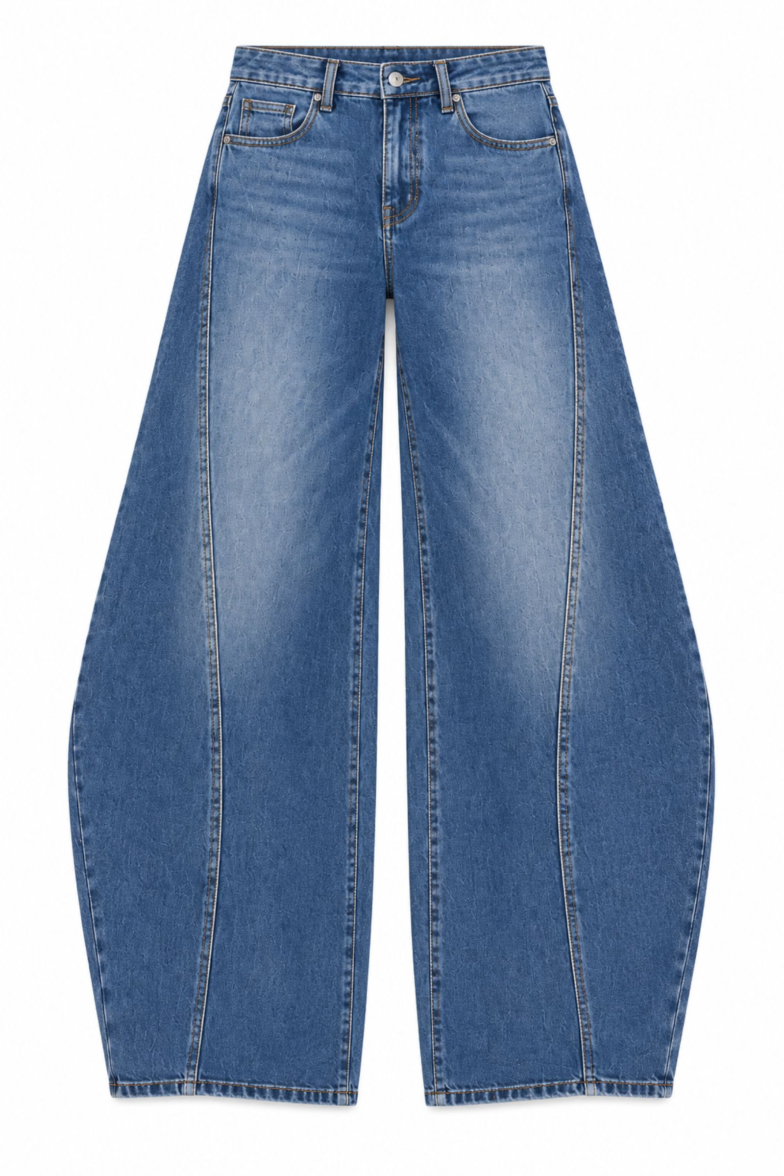 O175175-06_blu-jeans JEANS BALLOON CON CUCITURE A VISTA - Blu-jeans, L