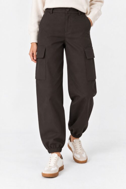 Alternative view of PANTALONI CARGO CON ELASTICO ALLA CAVIGLIA