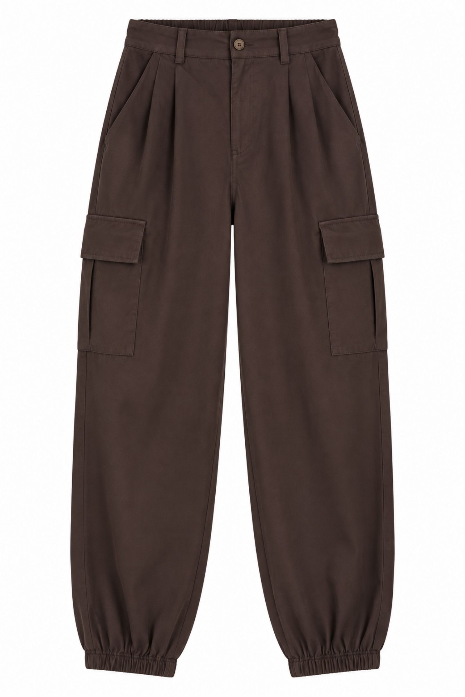 PP0112-06_MORO PANTALONI CARGO CON ELASTICO ALLA CAVIGLIA - Moro, XXL