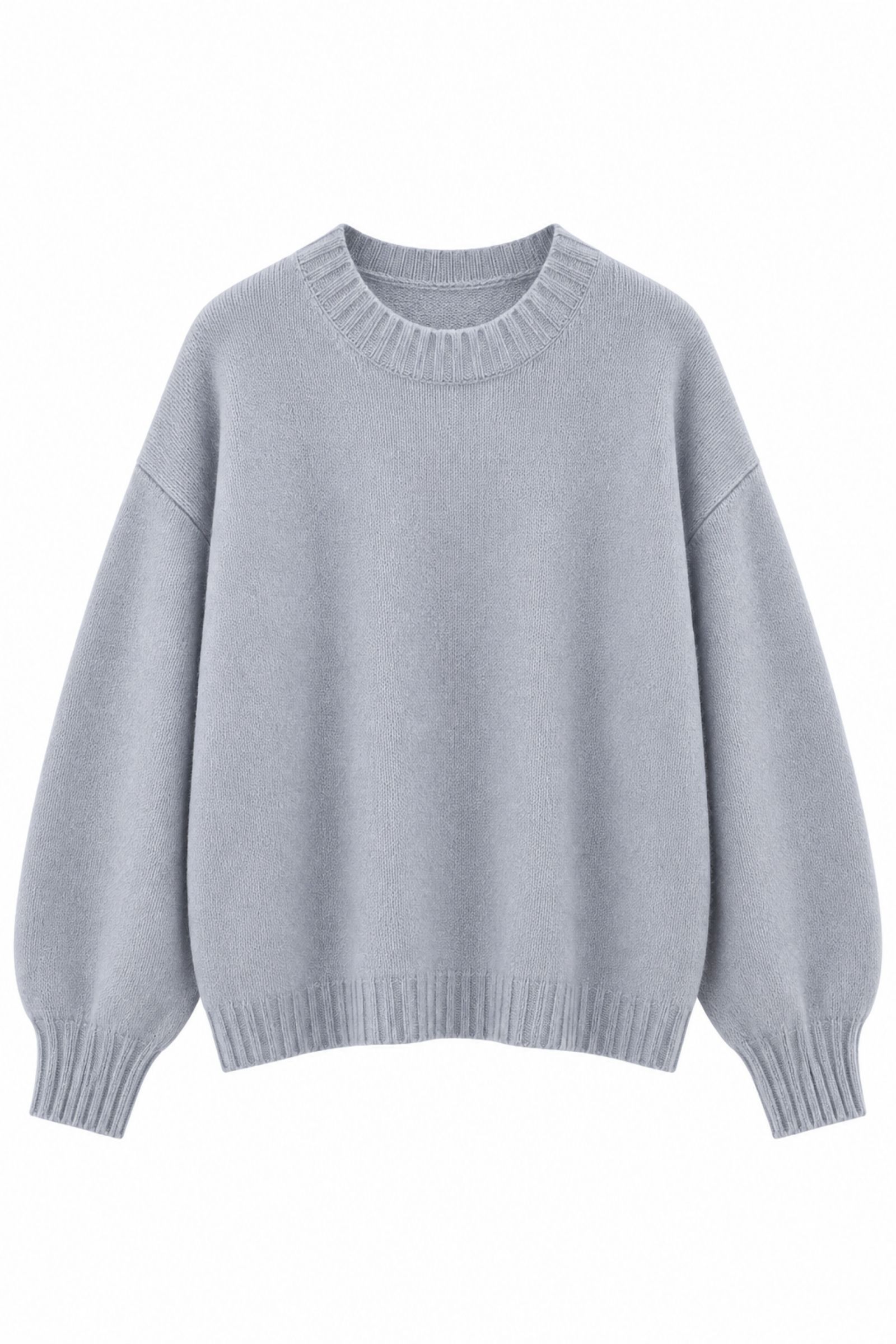 U100076-06_CIELO MAGLIA GIROCOLLO OVERSIZE - Cielo, TU